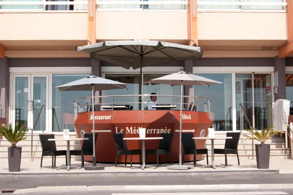 פור-א-נובל Logis Hotel & Restaurant Mediterranee מראה חיצוני תמונה
